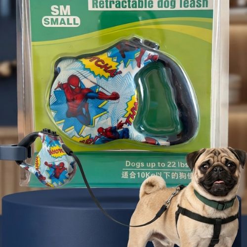 Leadpet Retractable Dog Leash - Superhero Comic Print - Digollo at Why Go Less, Lebanon