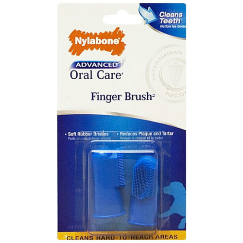 Nylabone Advanced Oral Care Dental Finger Brush for Dogs & Cats (2-Pack) - Digollo at Why Go Less, Lebanon