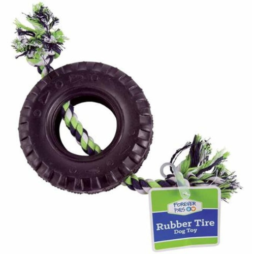 Forever Pals Durable Rubber Tire Dog Toy with Tug Rope - Digollo at Why Go Less, Lebanon