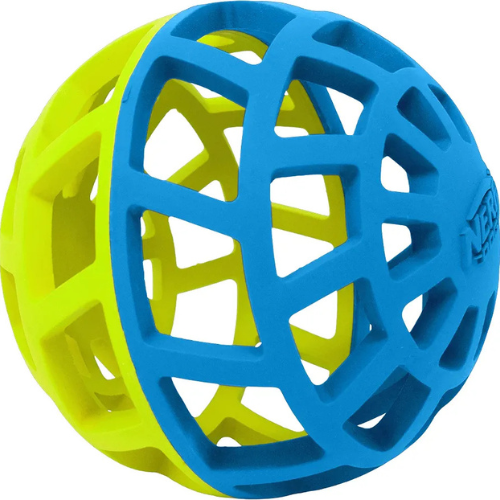 Nerf Dog Rubber Lattice Ball Toy - High-Visibility Fetch & Chew Ball for Medium & Large Dogs - Digollo at Why Go Less, Lebanon