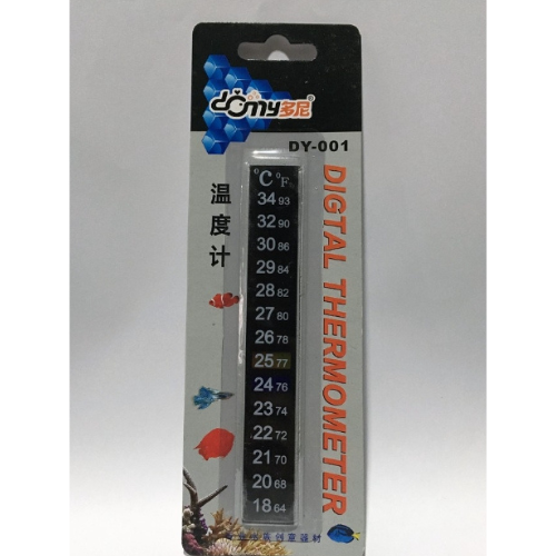 Domy DY-001 Digital Aquarium Thermometer Strip | Adhesive Temperature Sticker (°C / °F) - Digollo at Why Go Less, Lebanon