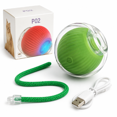 Interactive Smart Cat Toy Ball - Automatic Rolling Motion, USB Rechargeable & LED Light - Digollo at Why Go Less, Lebanon (2)