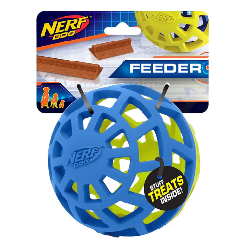 Nerf Dog Rubber Lattice Ball Toy - High-Visibility Fetch & Chew Ball for Medium & Large Dogs - Digollo at Why Go Less, Lebanon (2)