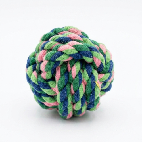 Durable Braided Cotton Rope Ball Dog Toy | Interactive Chew & Tug Toy for Dogs - Digollo at Why Go Less, Lebanon