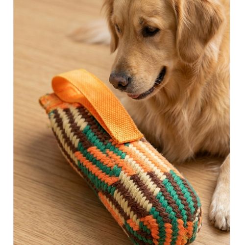 Durable Woven Dog Bite Tug Toy with Handle - Interactive Training & Fetch Toy - Digollo at Why Go Less, Lebanon