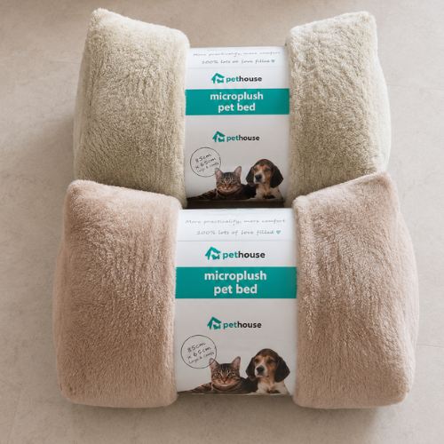 Pethouse Microplush Pet Bed - Large & Comfy Dog & Cat Cushion - Digollo at Why Go Less, Lebanon