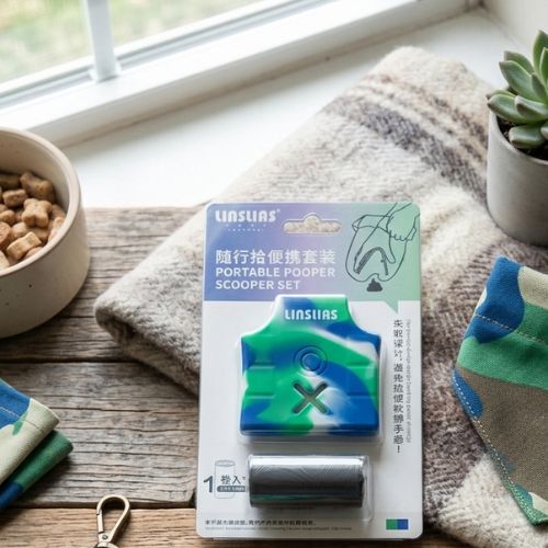 LINSLIAS Portable Pooper Scooper Set with Waste Bag Dispenser - Digollo at Why Go Less, Lebanon