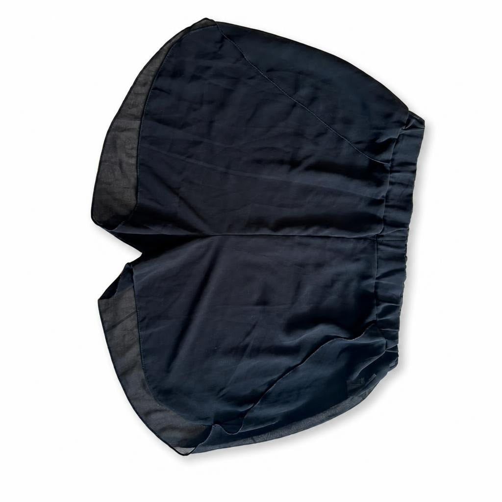 Black chiffon wide-leg shorts - second-hand at Why Go Less