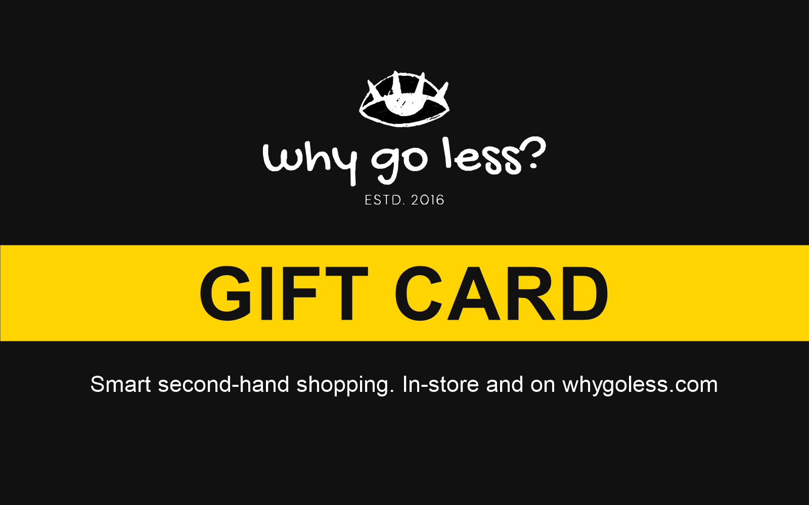 Why Go Less gift card - smart second-hand shopping in Lebanon