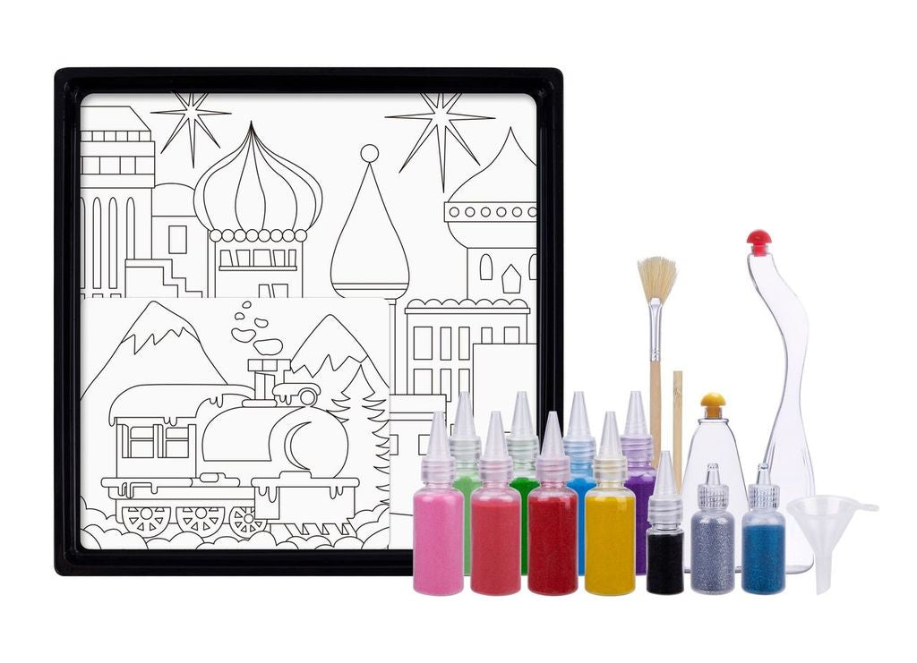 Tookyland Sand Art Kit, Carnival, 3 in 1 - brand photo, Little Artists